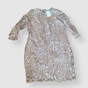 Fly Curvy formal pink lace dress